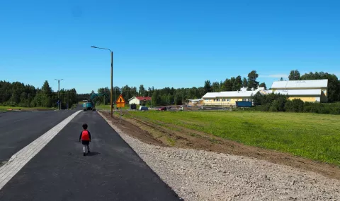 Pornaisten uuden kevyen liikenteen väylän rakentamisessa käytettiin kevytsorakevennystä.