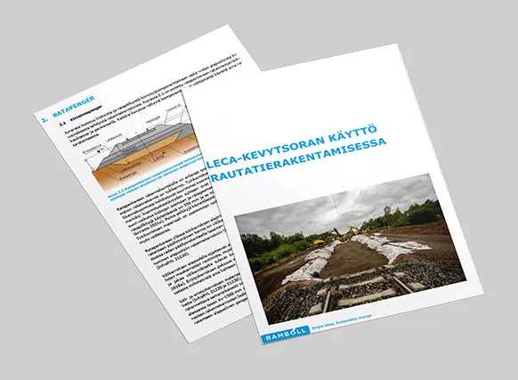 Lataa maksuton opas Leca-soran käyttöön rautatierakenteissa.