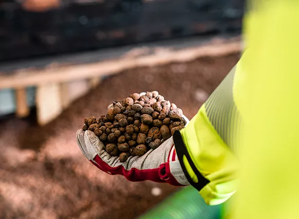 Leca-sora on kestävä materiaali.