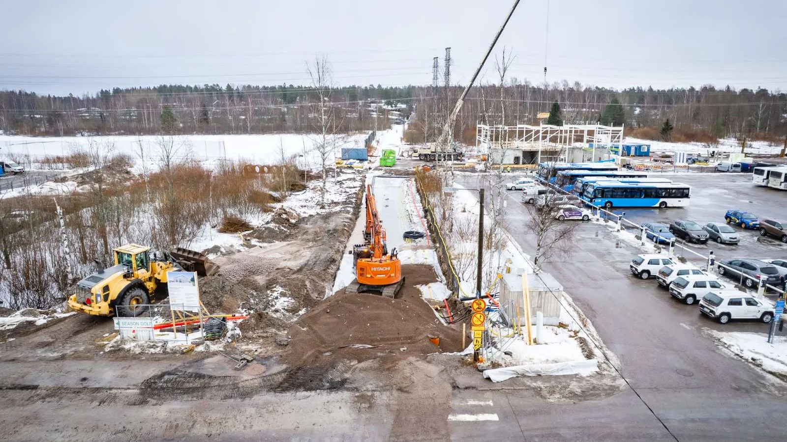Espoon Finnoonniityn linja-autovarikko.