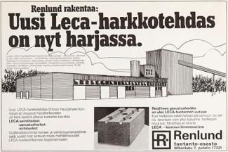Oitin harkkotehdas harjassa vuonna 1972