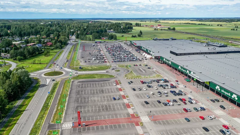 Seinäjoen Ideaparkin parkkialue kevennettiin Leca-soralla