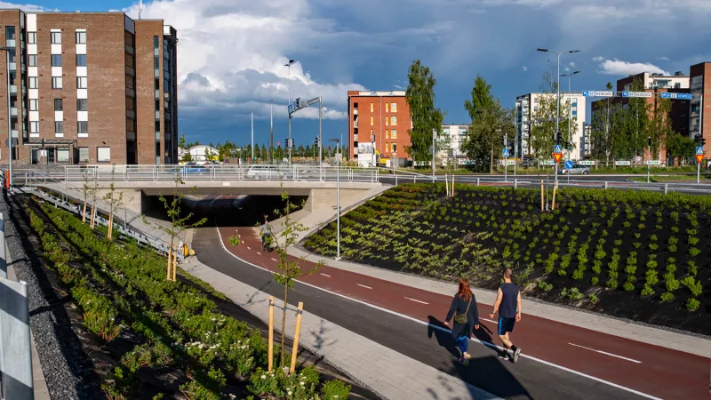 Limingantullin uusi alikulkukäytävä valmiina.