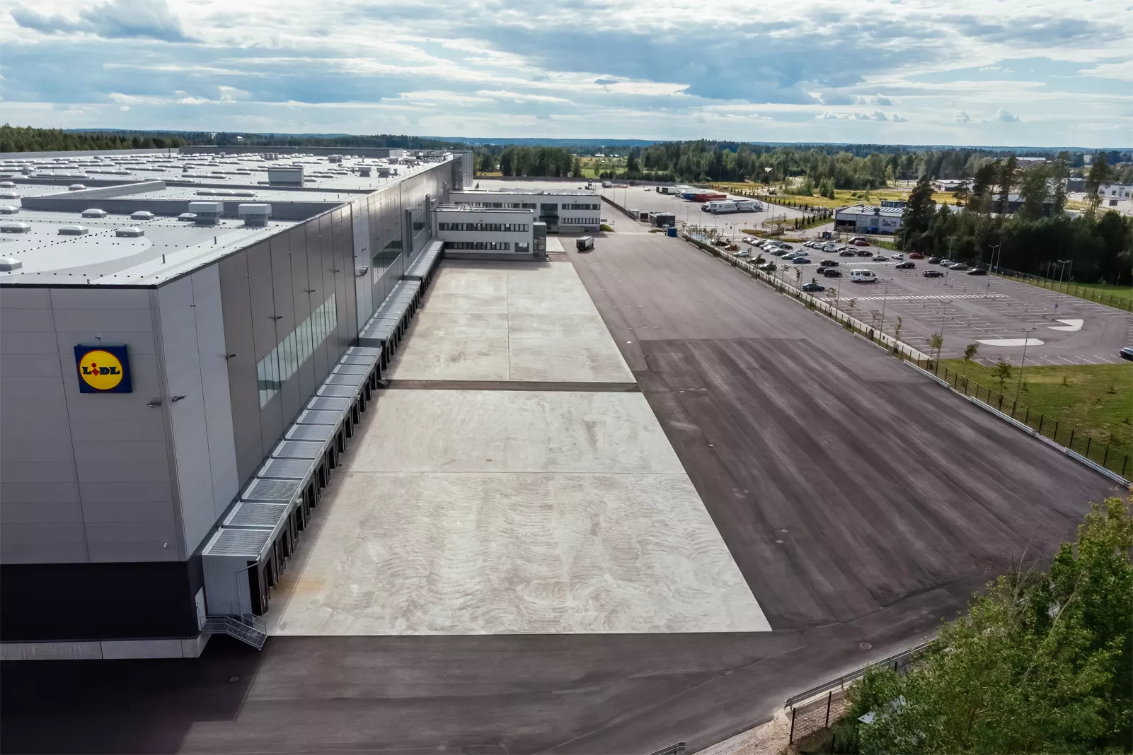 Lidl jakelukeskus kevennysratkaisu