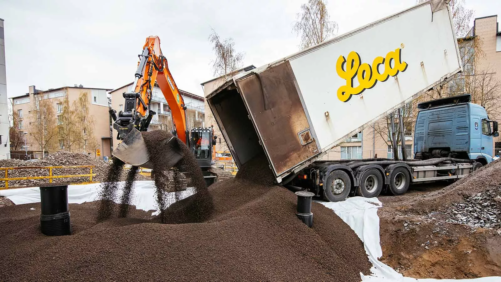 Leca-sora kipattiin suoraan täyttöön