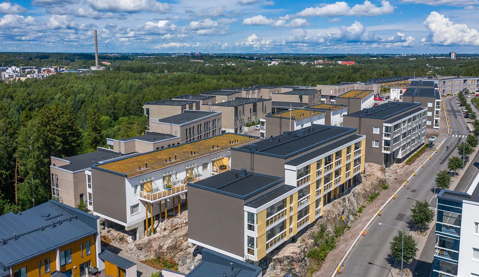 Basso Building Systems toteutti näyttävän pienkerrostalo kohteen Viikinmäkeen.