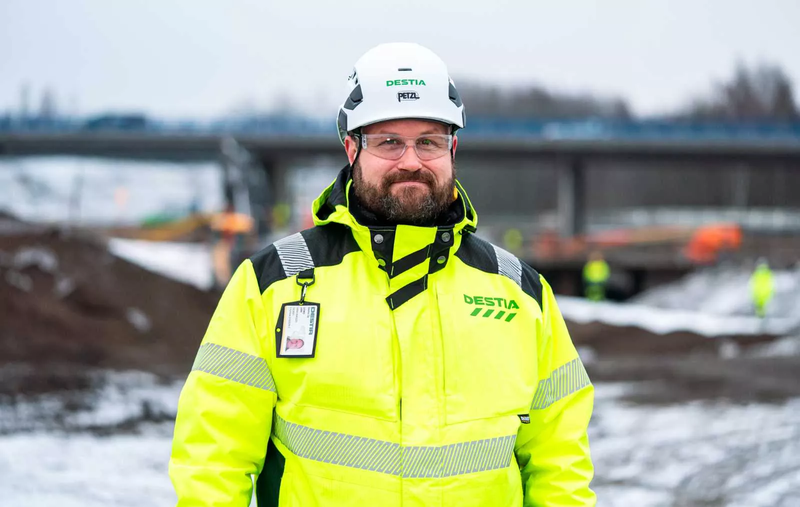 Työmaapäällikkö Jani Leino
